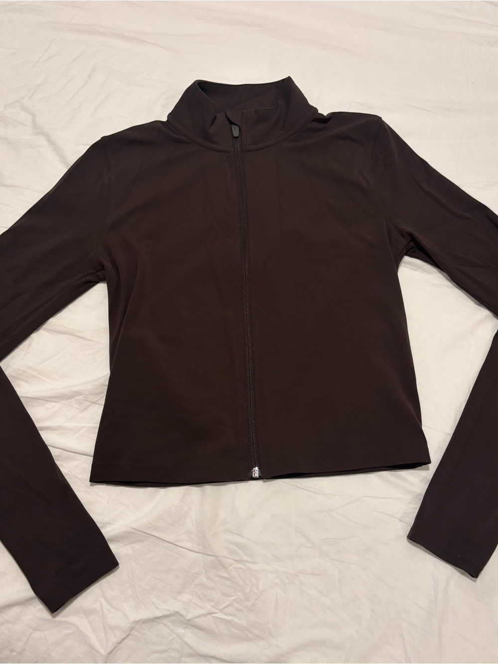 Old Navy Chocolate Brown Zip-Front Workout Jacket